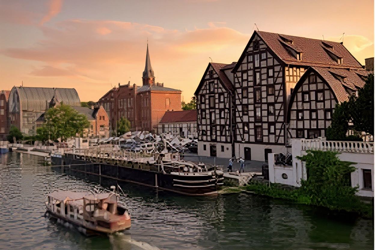 Granaries by the Brda River in Bydgoszcz