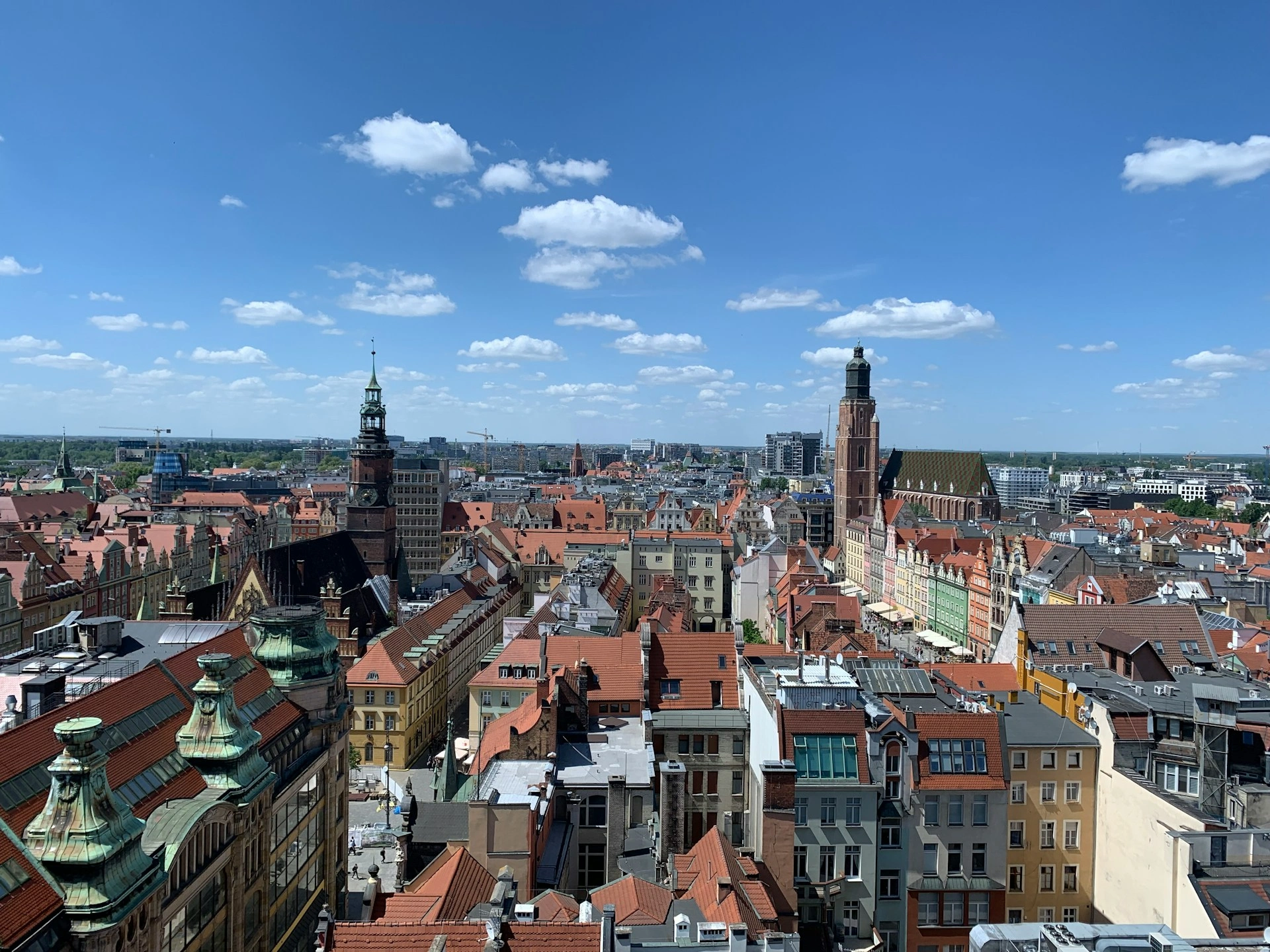 Gdańsk panorama from the best viewpoint